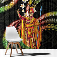Hawaii King Kamehameha Window Curtain Fantastic Plumeria Reggae