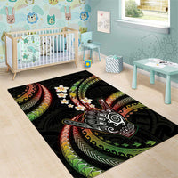 Hawaii Shaka Sign Area Rug Fantastic Frangipani Reggae