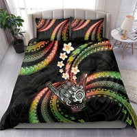 Hawaii Shaka Sign Bedding Set Fantastic Frangipani Reggae