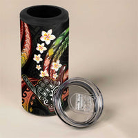 Hawaii Shaka Sign 4 in 1 Can Cooler Tumbler Fantastic Frangipani Reggae