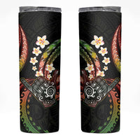 Hawaii Shaka Sign Skinny Tumbler Fantastic Frangipani Reggae