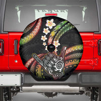 Hawaii Shaka Sign Spare Tire Cover Fantastic Frangipani Reggae