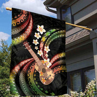 Hawaiian Ukulele Garden Flag Jawaiian Fantastic Plumeria