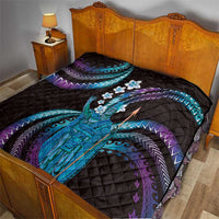 Hawaii King Kamehameha Quilt Fantastic Plumeria Amethyst Gradient