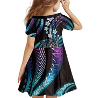 Hawaii Shaka Sign Family Matching Puletasi and Hawaiian Shirt Fantastic Frangipani Amethyst Gradient