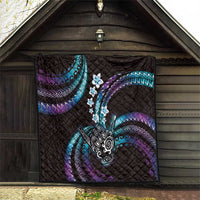 Hawaii Shaka Sign Quilt Fantastic Frangipani Amethyst Gradient