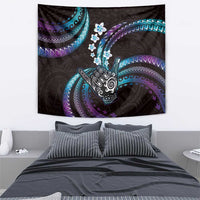 Hawaii Shaka Sign Tapestry Fantastic Frangipani Amethyst Gradient