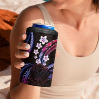Hawaii Map Kanaka Maoli 4 in 1 Can Cooler Tumbler Fantastic Frangipani Sweet Dream