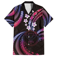Hawaii Map Kanaka Maoli Family Matching Short Sleeve Bodycon Dress and Hawaiian Shirt Fantastic Frangipani Sweet Dream