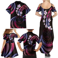 Hawaii Map Kanaka Maoli Family Matching Summer Maxi Dress and Hawaiian Shirt Fantastic Frangipani Sweet Dream