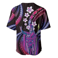 Hawaii King Kamehameha Baseball Jersey Fantastic Plumeria Sweet Vibes