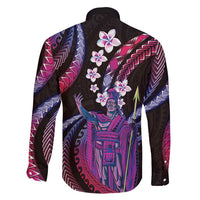 Hawaii King Kamehameha Family Matching Off Shoulder Short Dress and Hawaiian Shirt Fantastic Plumeria Sweet Vibes