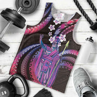 Hawaii King Kamehameha Men Tank Top Fantastic Plumeria Sweet Vibes