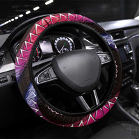 Hawaii King Kamehameha Steering Wheel Cover Fantastic Plumeria Sweet Vibes