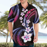 Hawaii Plumeria Hawaiian Shirt Sweet Gradient Polynesian Pattern