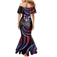 Hawaii Shaka Sign Family Matching Mermaid Dress and Hawaiian Shirt Fantastic Frangipani Sweet Vibes