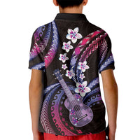 Hawaiian Ukulele Kid Polo Shirt Sweet Dream Fantastic Plumeria
