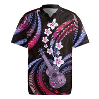 Hawaiian Ukulele Rugby Jersey Sweet Dream Fantastic Plumeria