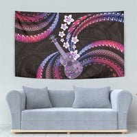 Hawaiian Ukulele Tapestry Sweet Dream Fantastic Plumeria