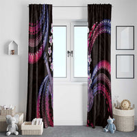 Hawaiian Ukulele Window Curtain Sweet Dream Fantastic Plumeria