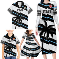 Custom Fiji 2024 Rugby Family Matching Long Sleeve Bodycon Dress and Hawaiian Shirt Fijian Tapa Pattern LT01 - Polynesian Pride
