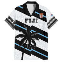 Custom Fiji 2024 Rugby Family Matching Short Sleeve Bodycon Dress and Hawaiian Shirt Fijian Tapa Pattern LT01 Dad's Shirt - Short Sleeve White - Polynesian Pride