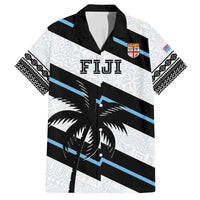 Custom Fiji 2024 Rugby Family Matching Summer Maxi Dress and Hawaiian Shirt Fijian Tapa Pattern LT01 Dad's Shirt - Short Sleeve White - Polynesian Pride