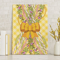 Hawaii Palaka Pikake Lokelani Plumeria Canvas Wall Art Melemele Coquette Bow