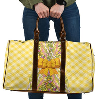 Hawaii Palaka Pikake Lokelani Plumeria Travel Bag Melemele Coquette Bow