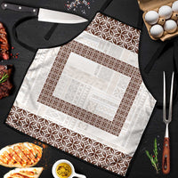 Samoa Siapo Brown Trimmed Apron Samoa White Sunday - Polynesian Pride