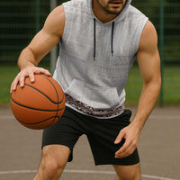 Samoa Siapo Brown Trimmed Sleeveless Hoodie Samoa White Sunday - Polynesian Pride