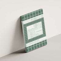 Samoa Siapo Green Trimmed Canvas Wall Art Samoa White Sunday - Polynesian Pride