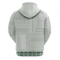 Samoa Siapo Green Trimmed Hoodie Samoa White Sunday - Polynesian Pride