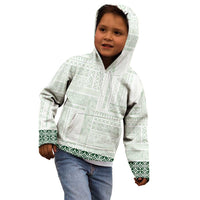 Samoa Siapo Green Trimmed Kid Hoodie Samoa White Sunday - Polynesian Pride