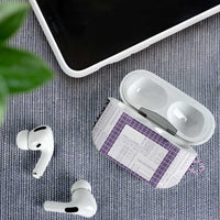 Samoa Siapo Purple Trimmed AirPods Case Samoa White Sunday - Polynesian Pride