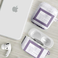 Samoa Siapo Purple Trimmed AirPods Case Samoa White Sunday - Polynesian Pride