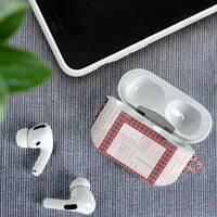 Samoa Siapo Red Trimmed AirPods Case Samoa White Sunday - Polynesian Pride