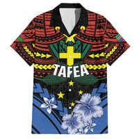 Personalised Vanuatu Tafea Province Family Matching Off The Shoulder Long Sleeve Dress and Hawaiian Shirt Unique Tropical Tribal Pattern
