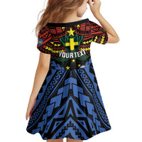 Personalised Vanuatu Tafea Province Family Matching Summer Maxi Dress and Hawaiian Shirt Unique Tropical Tribal Pattern