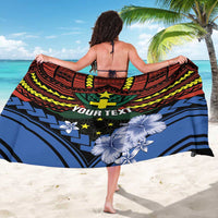 Personalised Vanuatu Tafea Province Sarong Unique Tropical Tribal Pattern