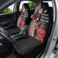 Toitu Te Reo Maori Toitu Te Whenua Toitu Te Tiriti Car Seat Cover Maori Warrior New Zealand