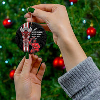 Toitu Te Reo Maori Toitu Te Whenua Toitu Te Tiriti Ceramic Ornament Maori Warrior