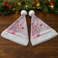 Pink Plumeria Sea Shell Christmas Santa Hat Starfish Polynesian Pattern - Polynesian Pride
