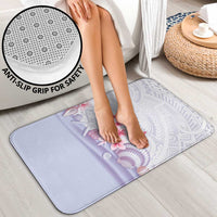 Purple Plumeria Sea Shell Bathroom Set Starfish Polynesian Pattern - Polynesian Pride