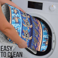 Hawaii Turtles Pattern Special Blue Bathroom Set - Polynesian Pride