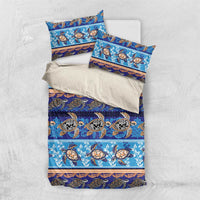 Hawaii Turtles Pattern Special Blue Bedding Set - Polynesian Pride