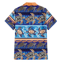 Hawaii Turtles Pattern Special Blue Hawaiian Shirt - Polynesian Pride