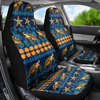 Hawaii Turtles Starfish Unique Pattern Car Seat Cover - Polynesian Pride