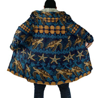 Hawaii Turtles Starfish Unique Pattern Cloak - Polynesian Pride