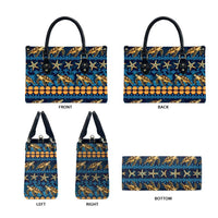 Hawaii Turtles Starfish Unique Pattern Leather Bag - Polynesian Pride
